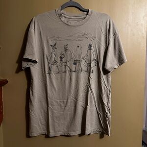 American Eagle oversized skeleton Halloween tee